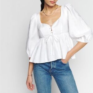 Reformation Linen Top